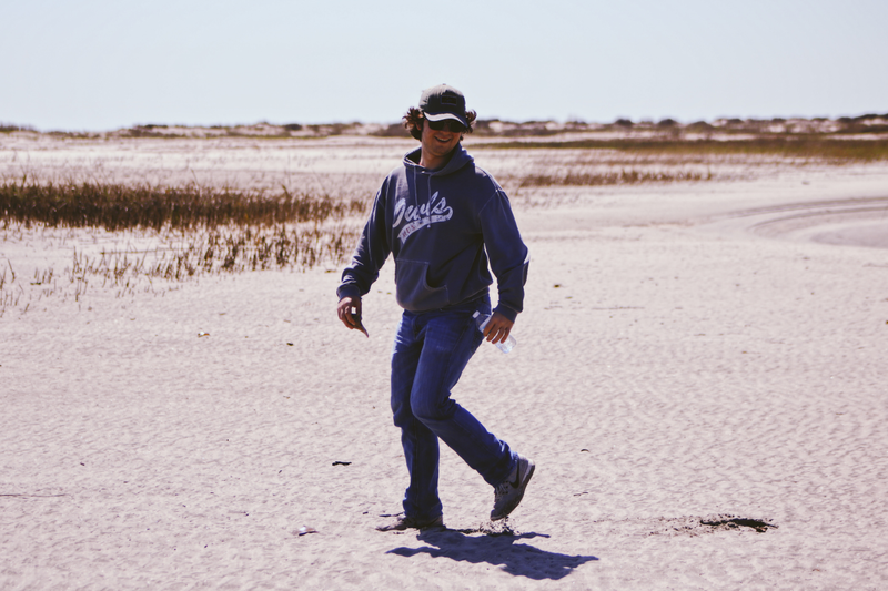 One of my friends untentionally posing like Sasquatch on the beach in SC, Mar.